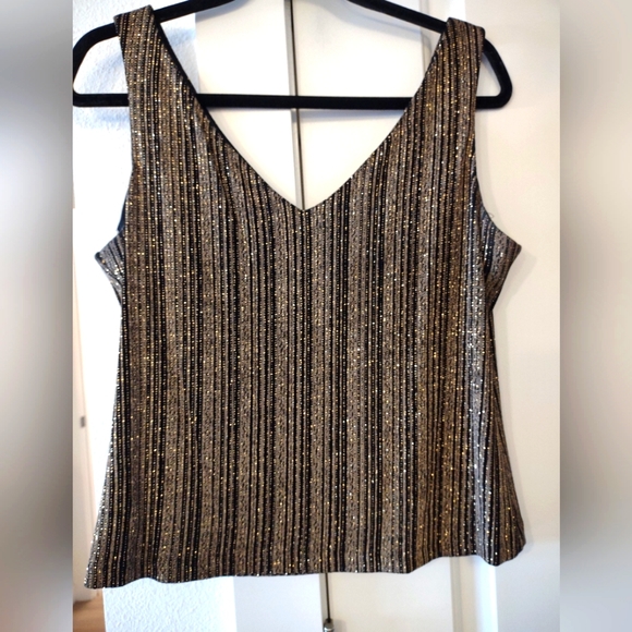 SALE XSCAPE By Joanne Chen SZ L Mint Condition Gorgeous Black & Gold - Picture 7 of 7